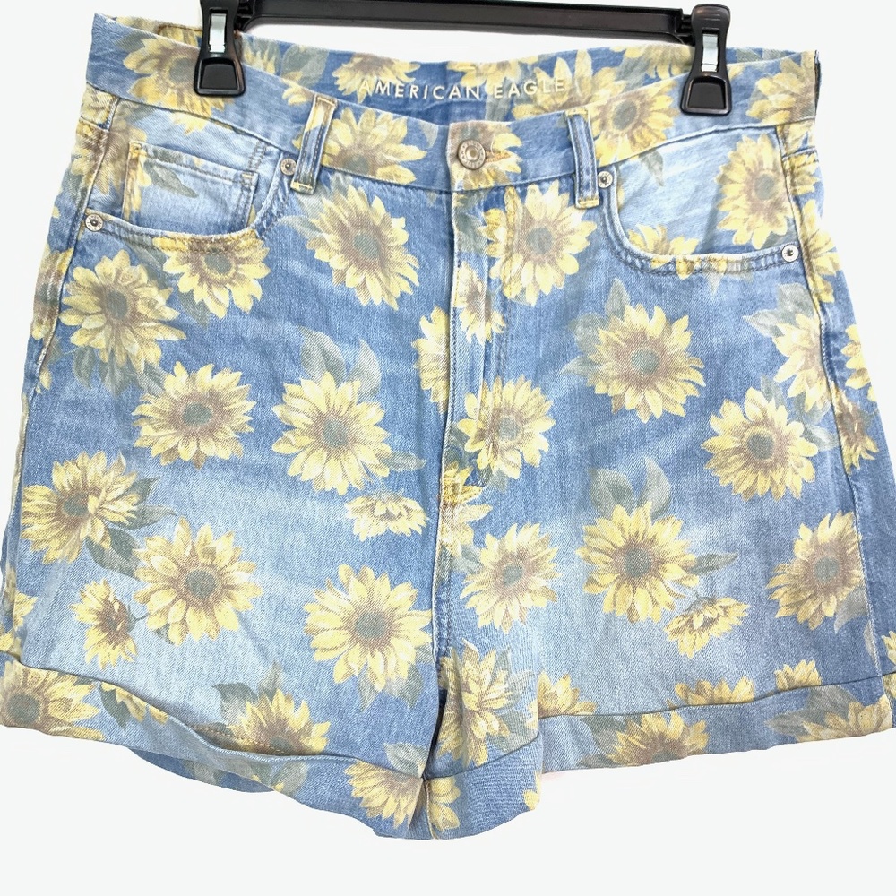 AMERICAN EAGLE CURVY MOM SHORT Sunflower Jeans 12
